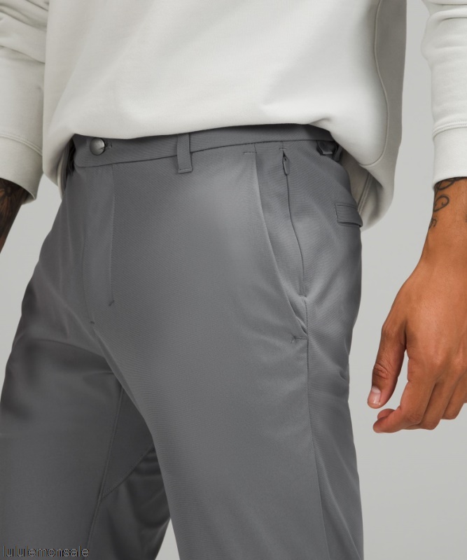 Lululemon Deutschland DELULU1009 | Lululemon Deutschland Asphalt Grau Kommission Classic-fit Hose 34 Warpstreme